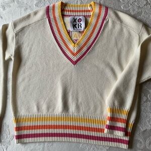 Ladies V Neck Sweater by XOKR “Kerri Rosenthal”.  Size XS. $62